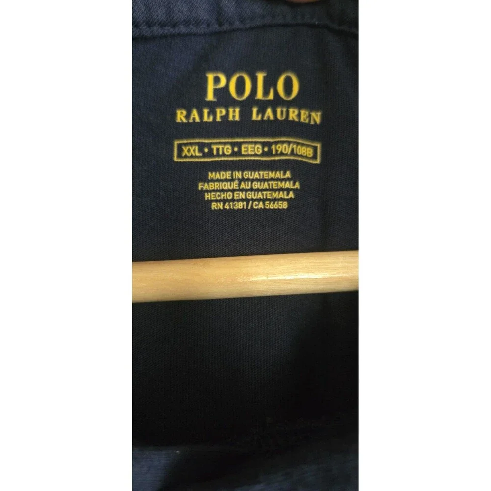 Polo Ralph Lauren Hoodie Jersey 2XL Blue Big Polo Bear Beach Ball Long Sleeve